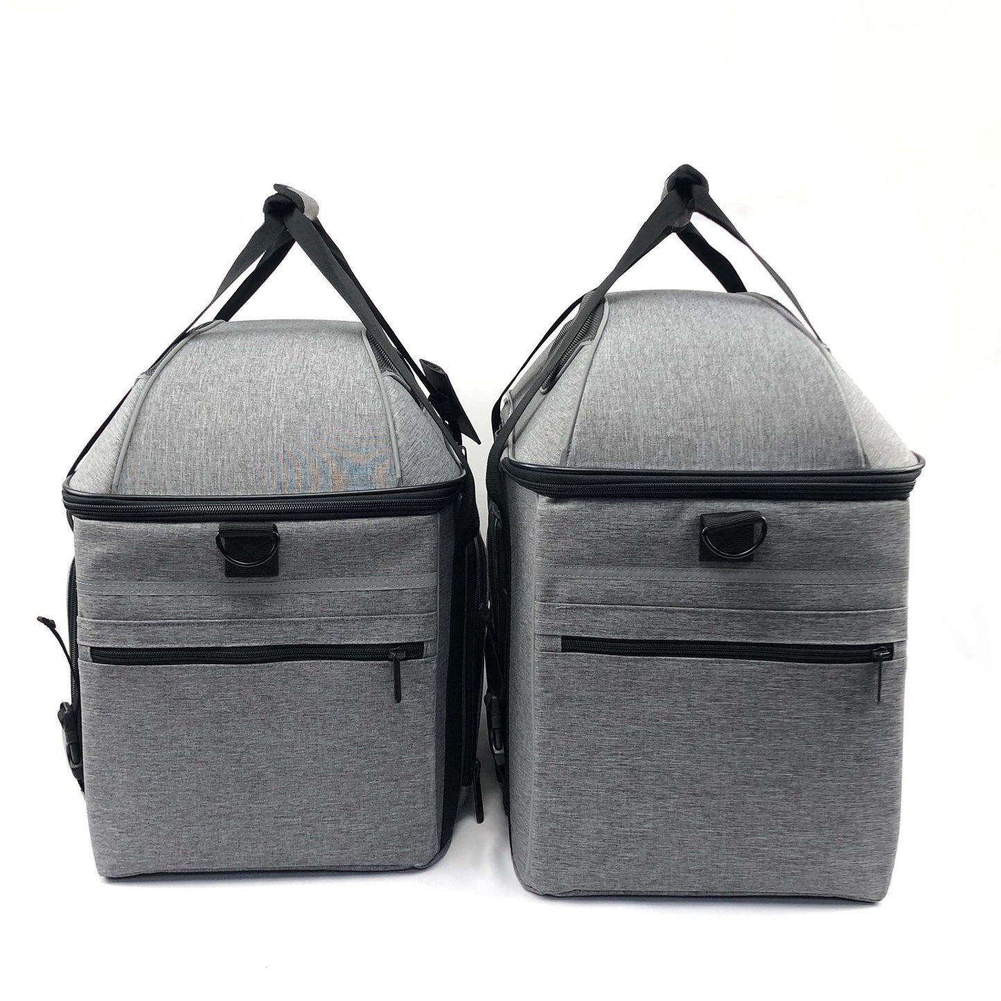 Pet Car Seat & Mobile Travel Crate – Rigid Soft-Sided, Tall Profile (Platinum Gray)