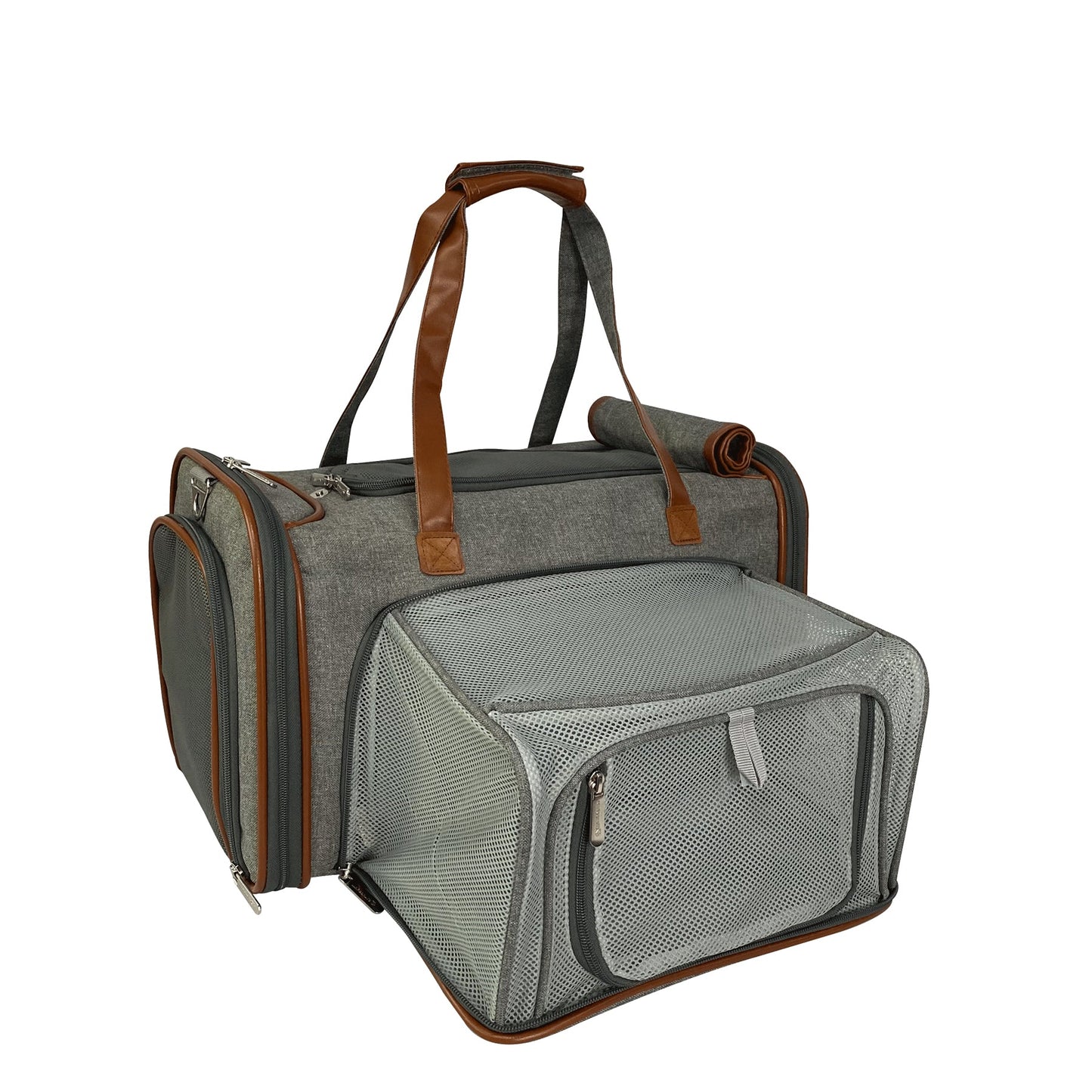 Double Expandable Airline Approved Pet Carrier – Standard Size, Soft-Sided
