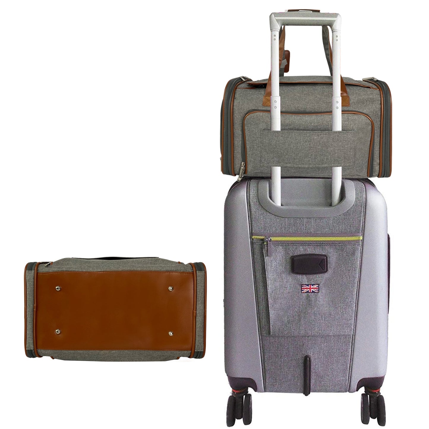 Double Expandable Airline Approved Pet Carrier – Standard Size, Soft-Sided