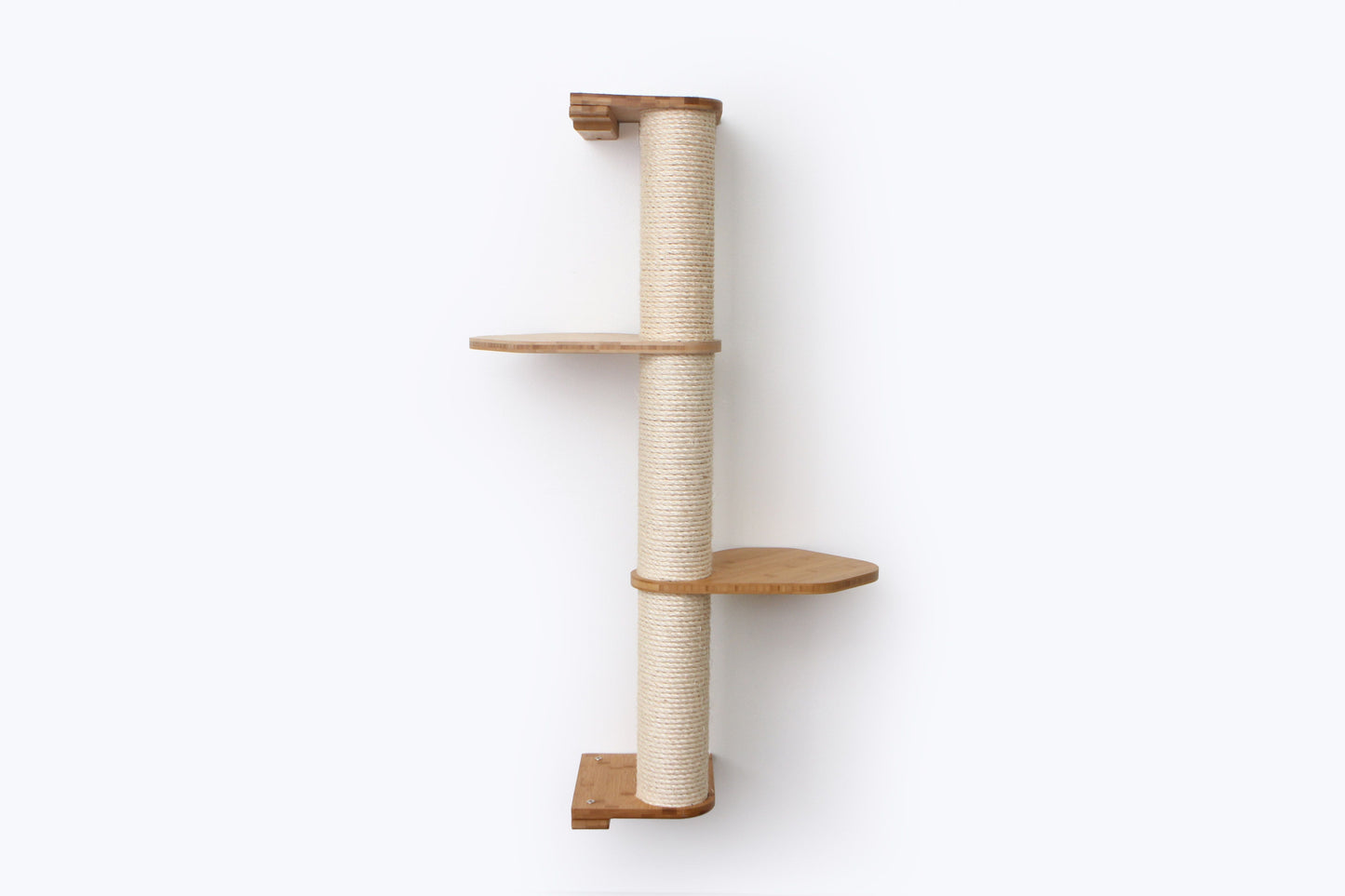 Wall Mounted Cat Scratching Pole with Sisal - Vertical Climbing Tower for Small Spaces
