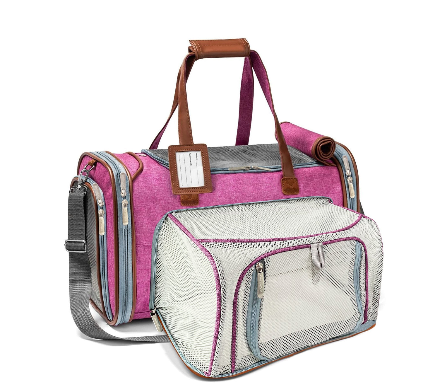 Airline Approved Expandable Pet Carrier – Mini Size, Soft-Sided Travel Tote