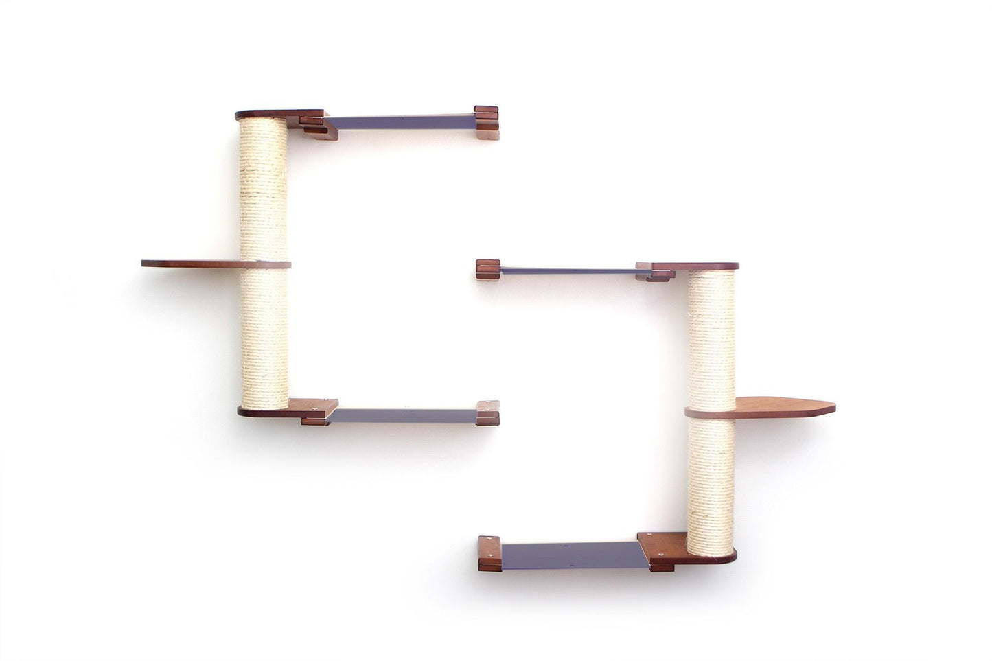Wall-Mounted Cat Tree with Scratching Post & Hammock System