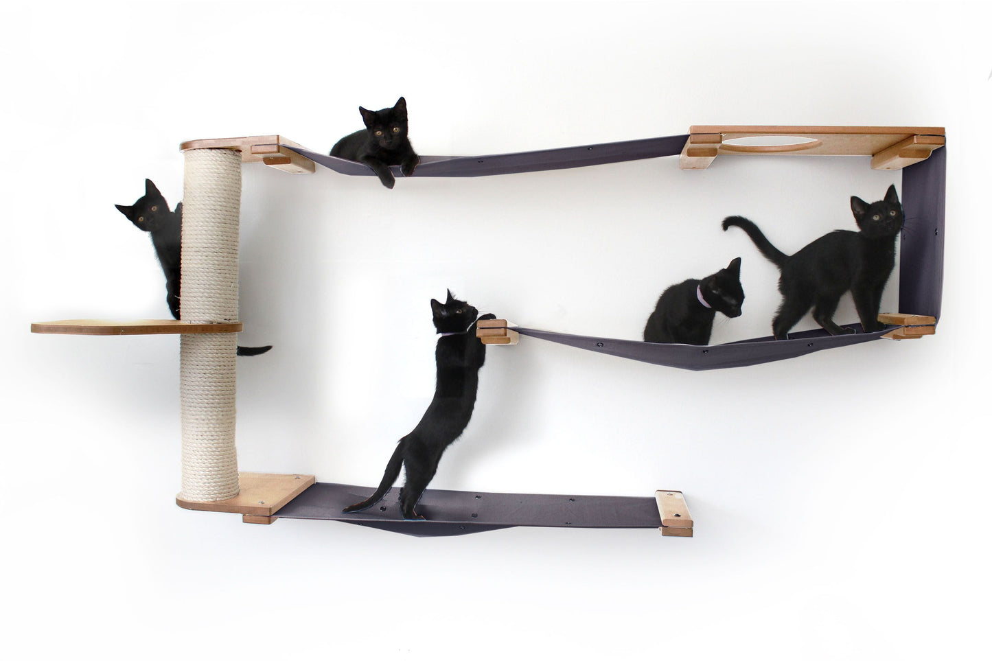 Cat Puzzle Wall System - 3-Tier Mental Stimulation Maze