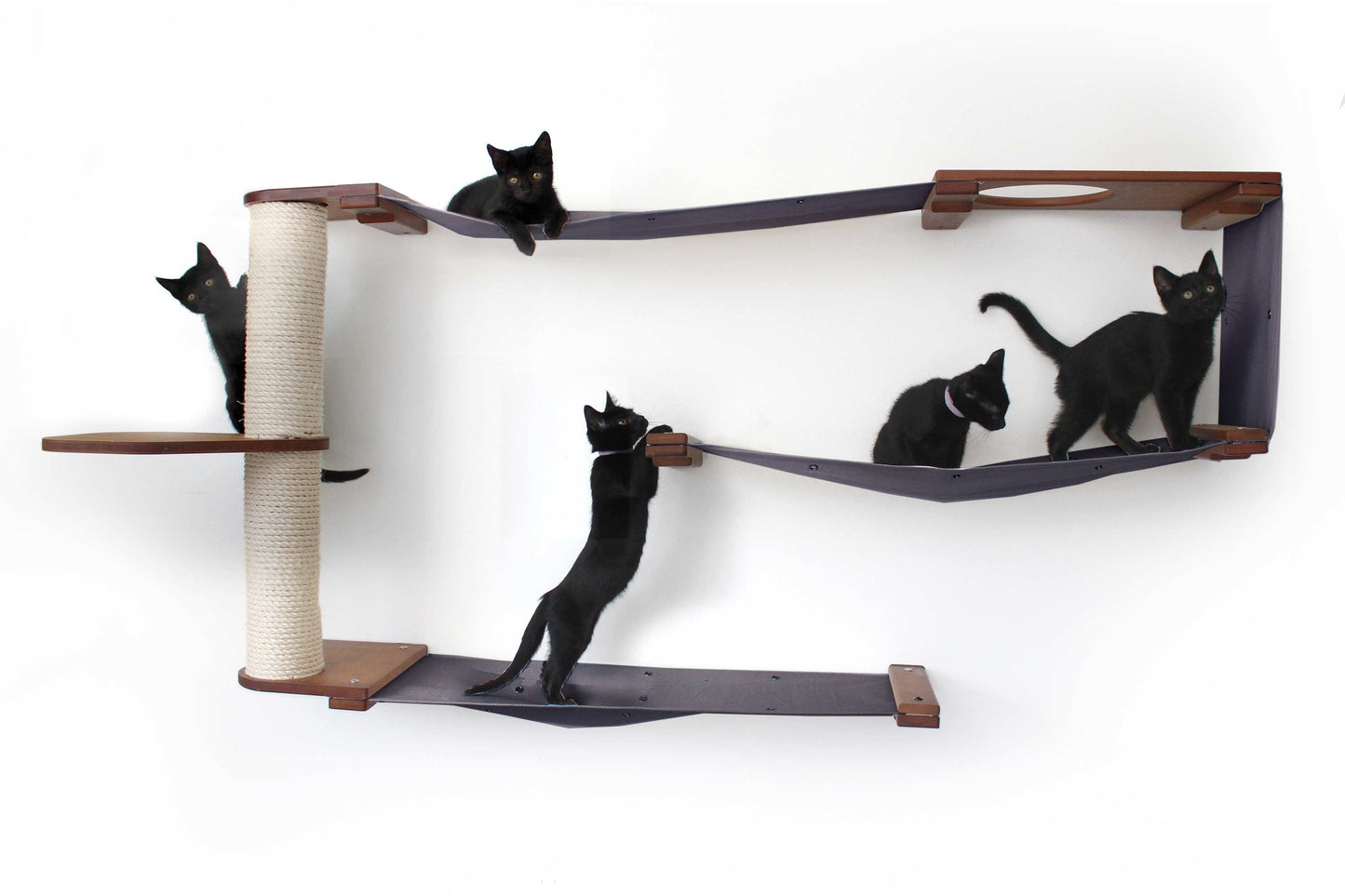 Cat Puzzle Wall System - 3-Tier Mental Stimulation Maze