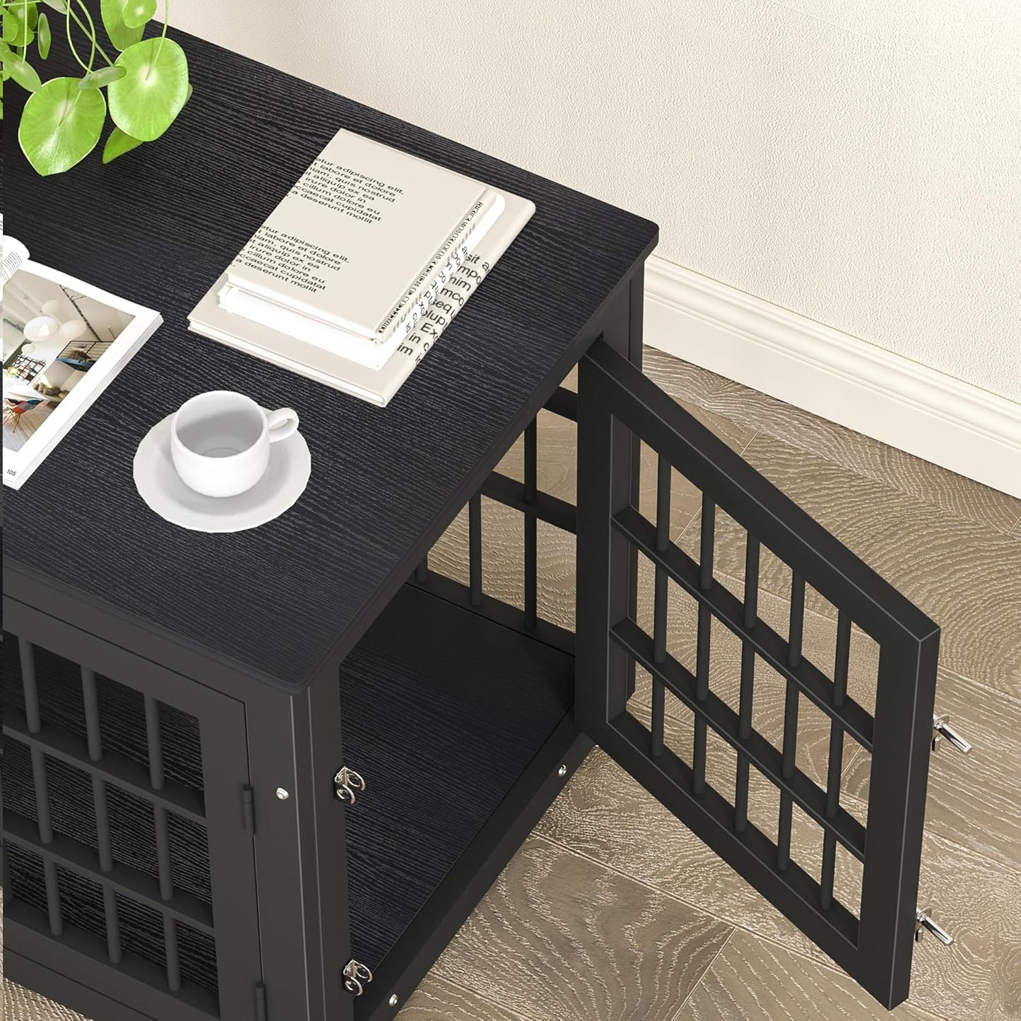 Double Door Dog Crate End Table