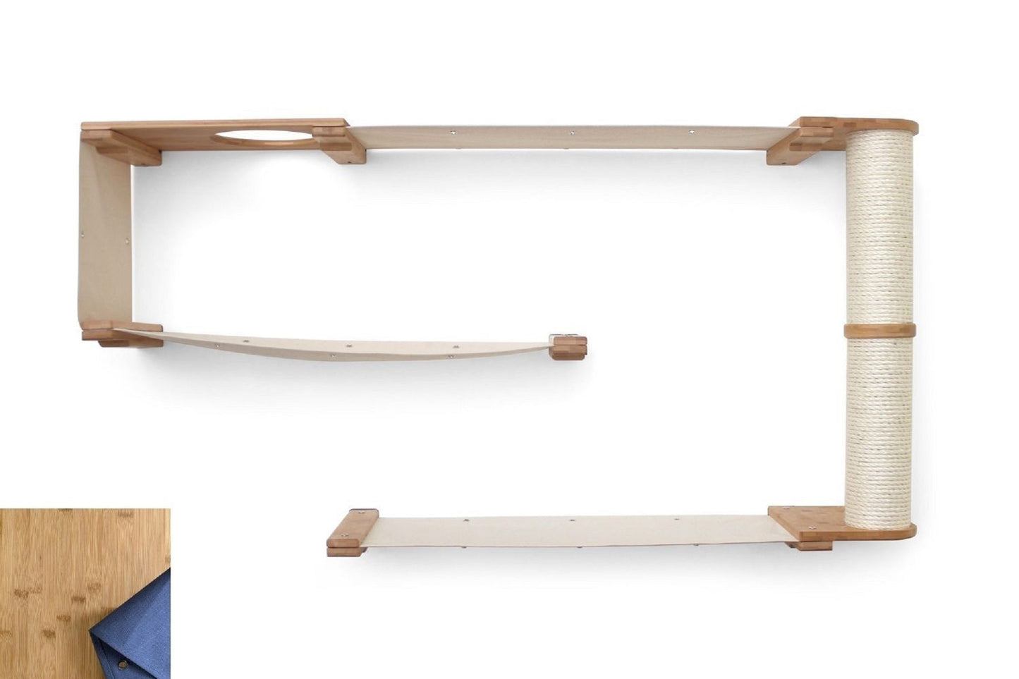 Cat Puzzle Wall System - 3-Tier Mental Stimulation Maze