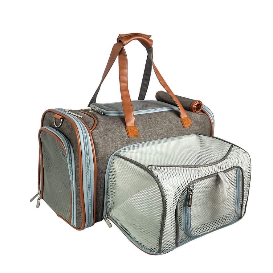 Airline Approved Expandable Pet Carrier – XL Size, Soft-Sided Travel Tote