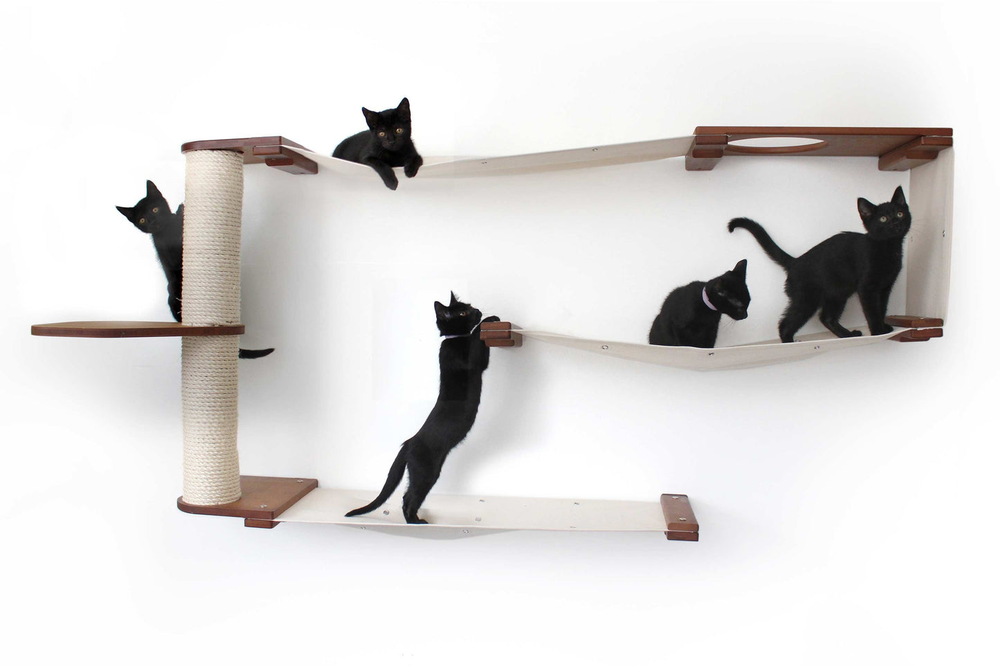 Cat Puzzle Wall System - 3-Tier Mental Stimulation Maze