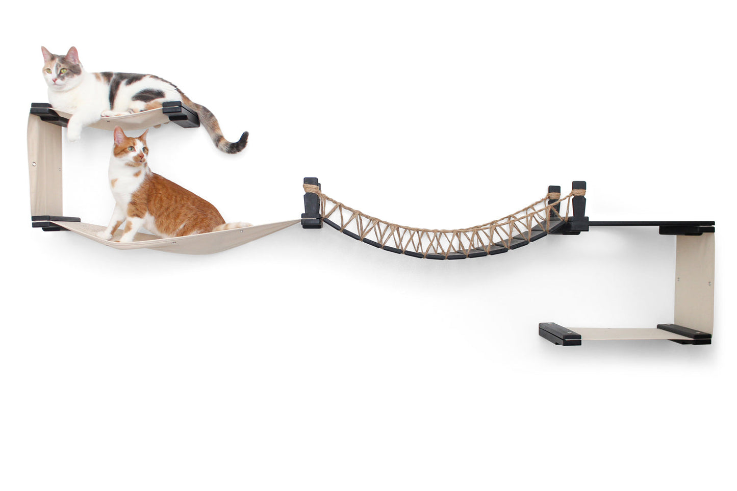 Wide Cat Condo - Multi-Cat Comfort System with Bridge Connection