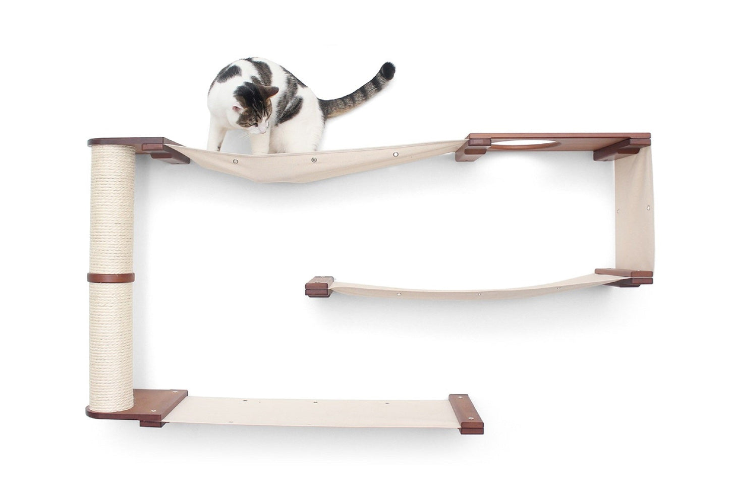 Cat Puzzle Wall System - 3-Tier Mental Stimulation Maze