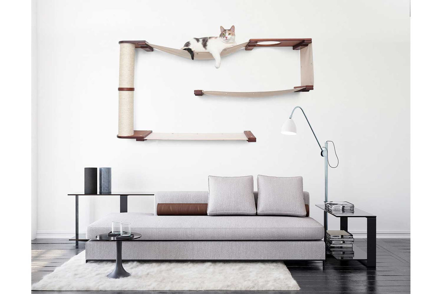 Cat Puzzle Wall System - 3-Tier Mental Stimulation Maze