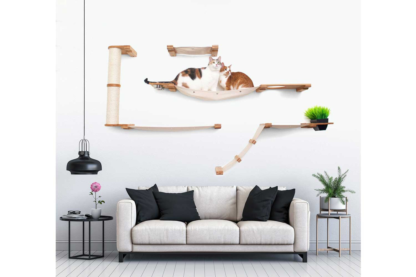 Multi-Level Cat Activity Center - Wide Layout Climbing System