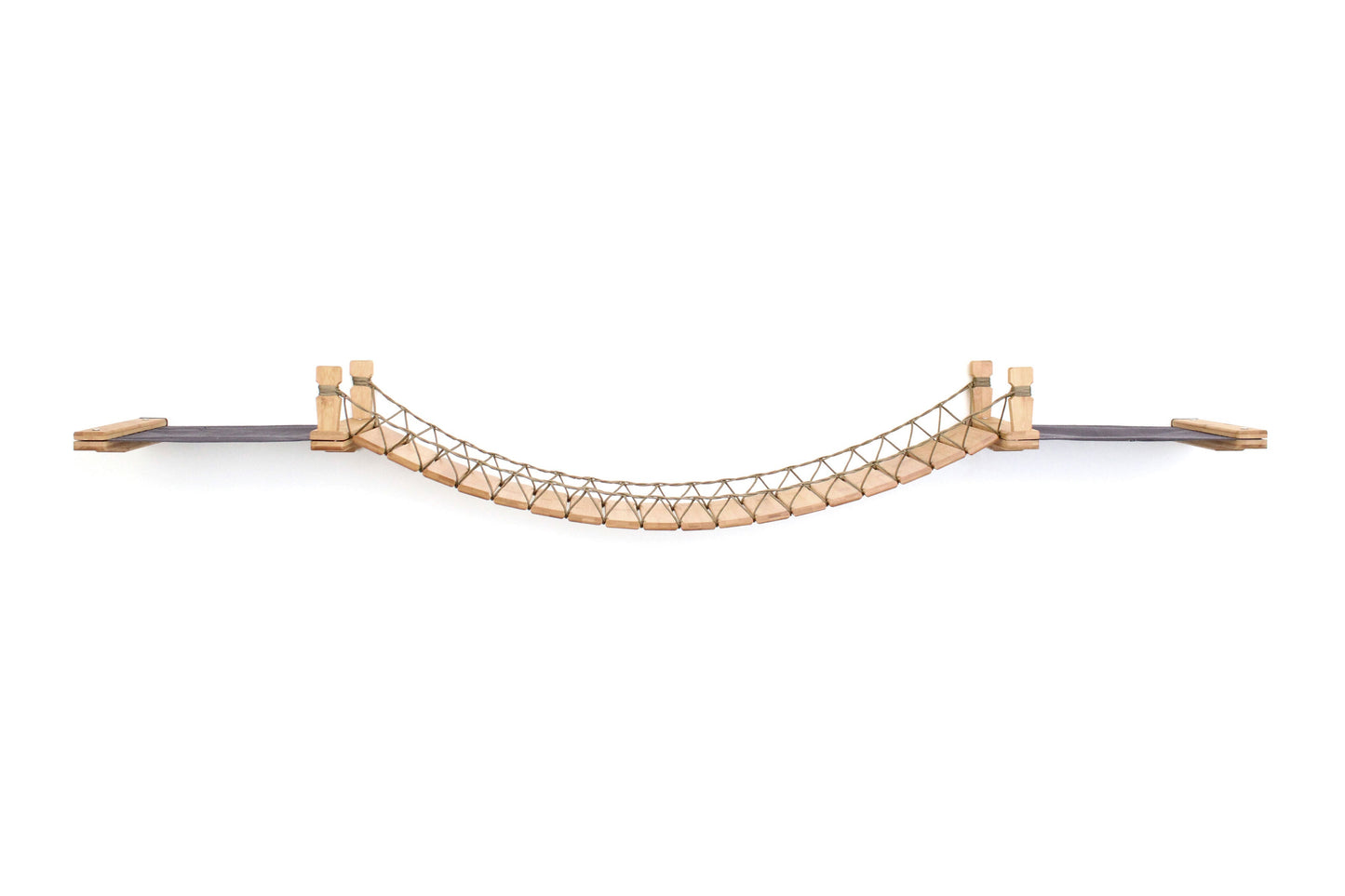 Double Cat Hammock Bridge - Suspension System with Climbing Platform