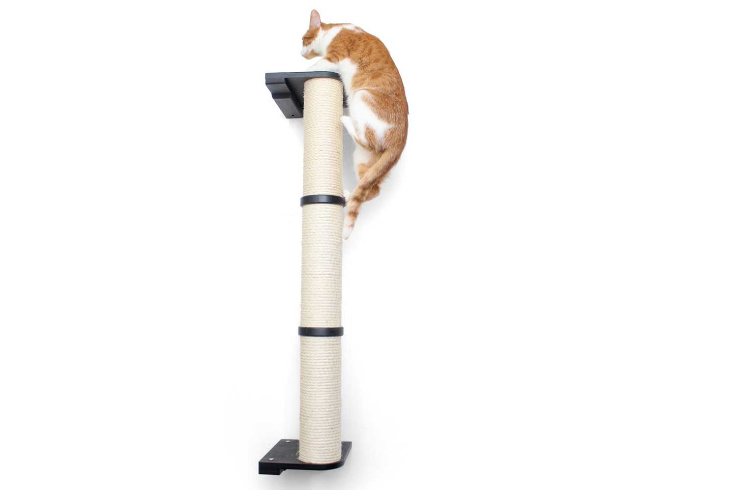 Wall Mounted Cat Scratching Pole with Sisal - Vertical Climbing Tower for Small Spaces
