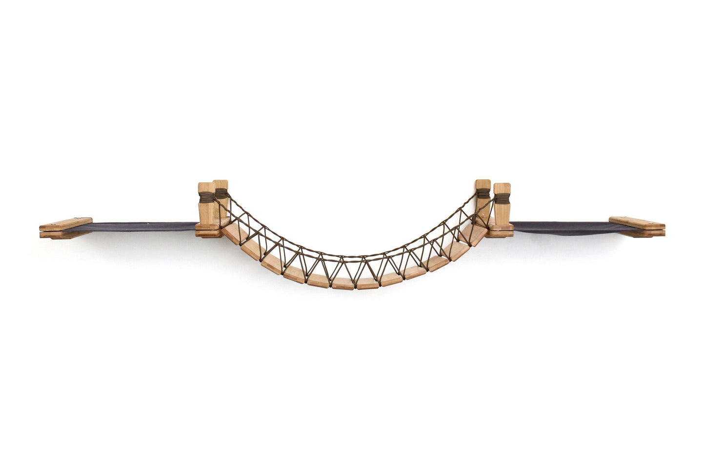 Double Cat Hammock Bridge - Suspension System with Climbing Platform