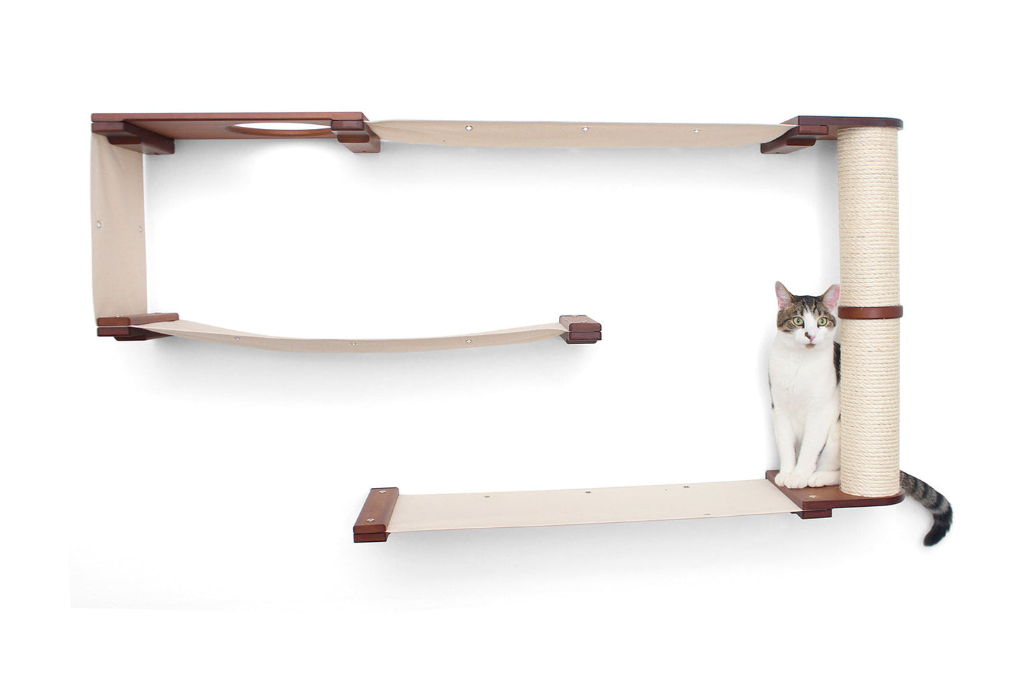 Cat Puzzle Wall System - 3-Tier Mental Stimulation Maze