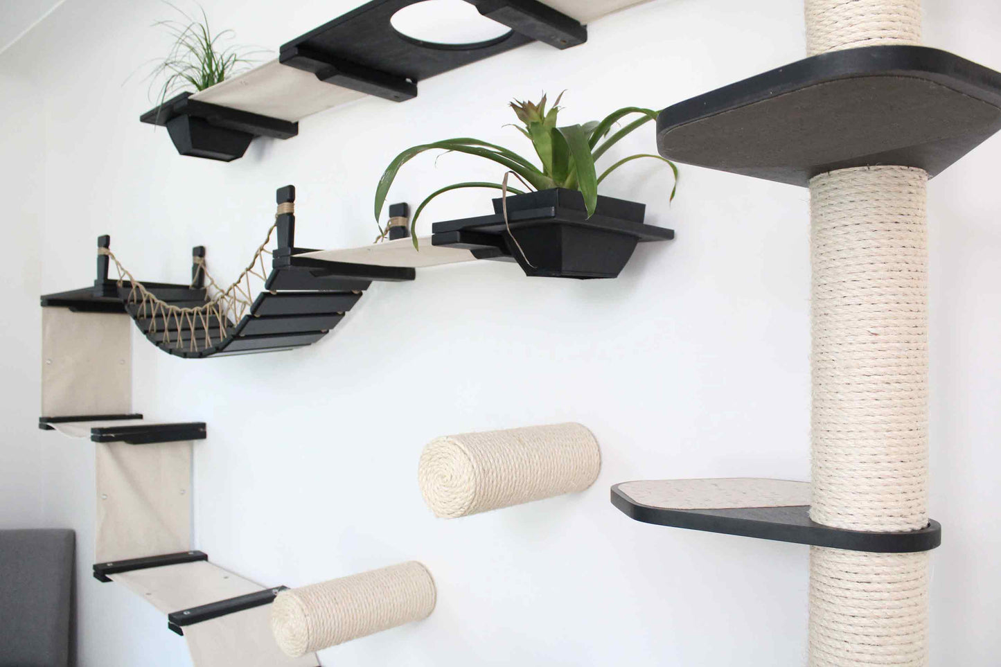 Ultimate Cat Playground - Complete Wall-Mounted Adventure System