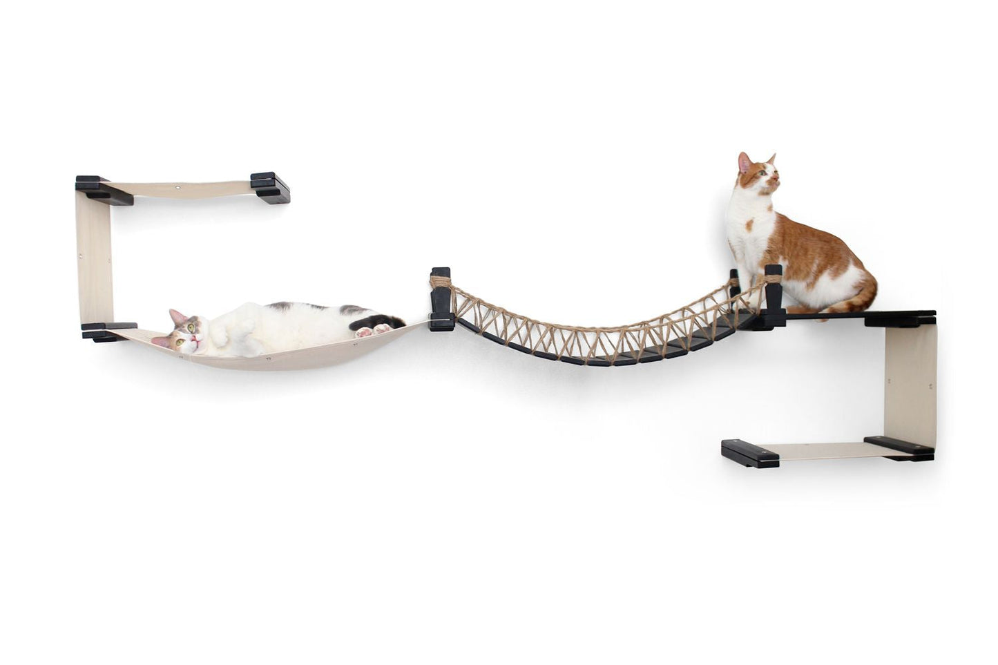 Wide Cat Condo - Multi-Cat Comfort System with Bridge Connection
