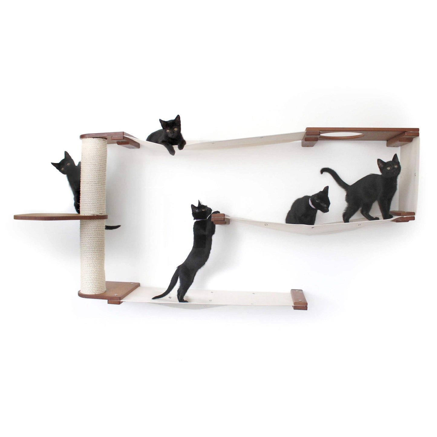 Cat Puzzle Wall System - 3-Tier Mental Stimulation Maze