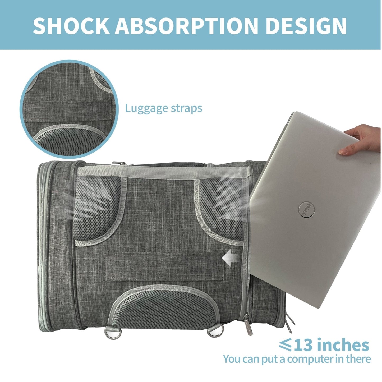 Pet Backpack Carrier Horizontal Design (Monterey Series)