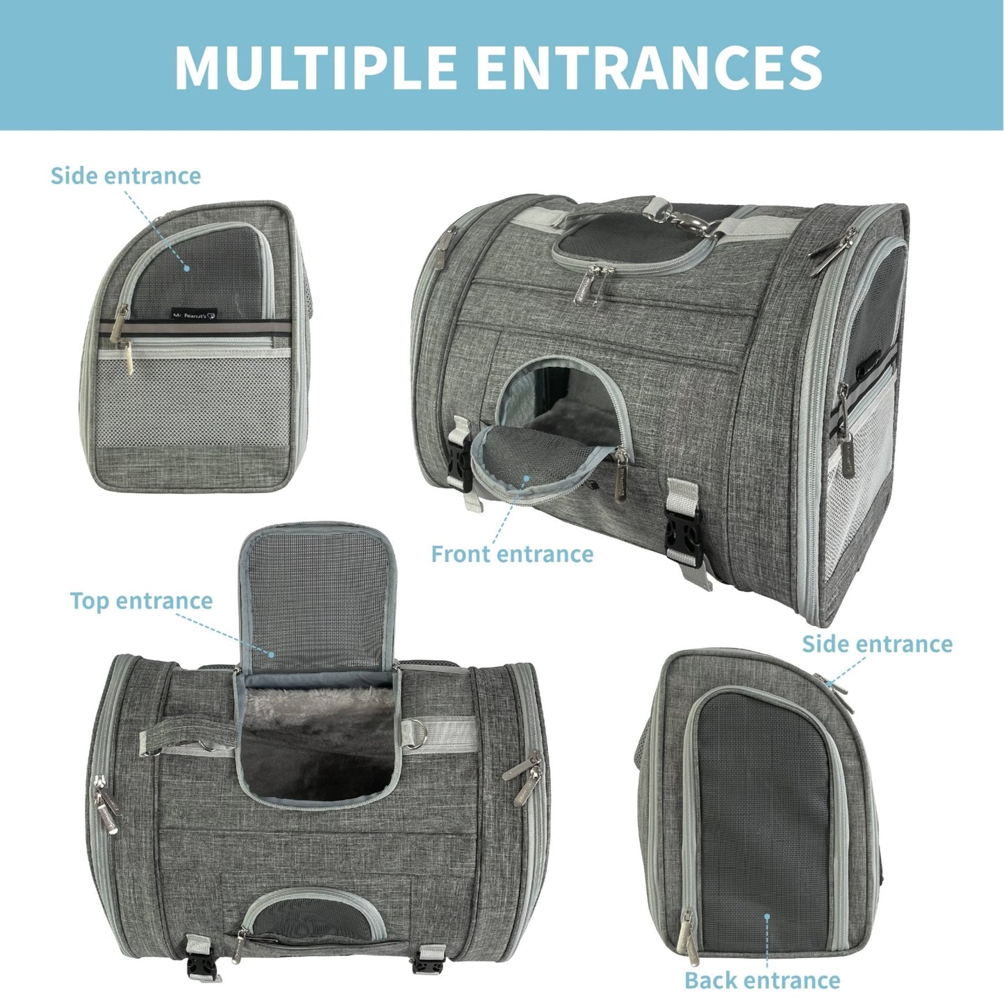 Pet Backpack Carrier Horizontal Design (Monterey Series)