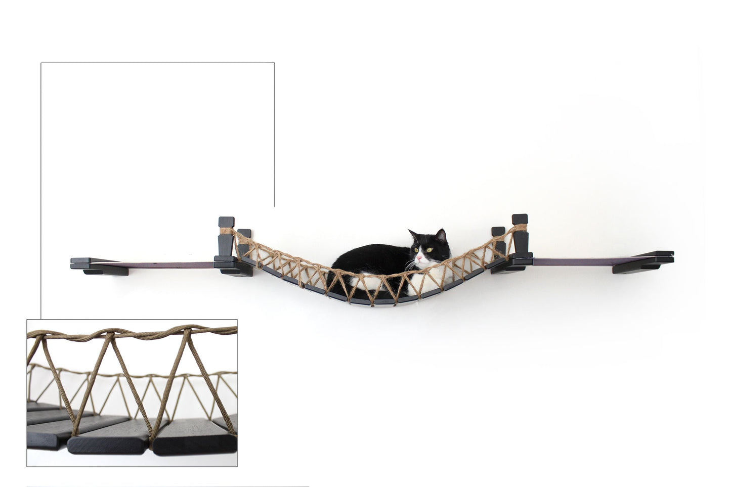 Double Cat Hammock Bridge - Suspension System with Climbing Platform
