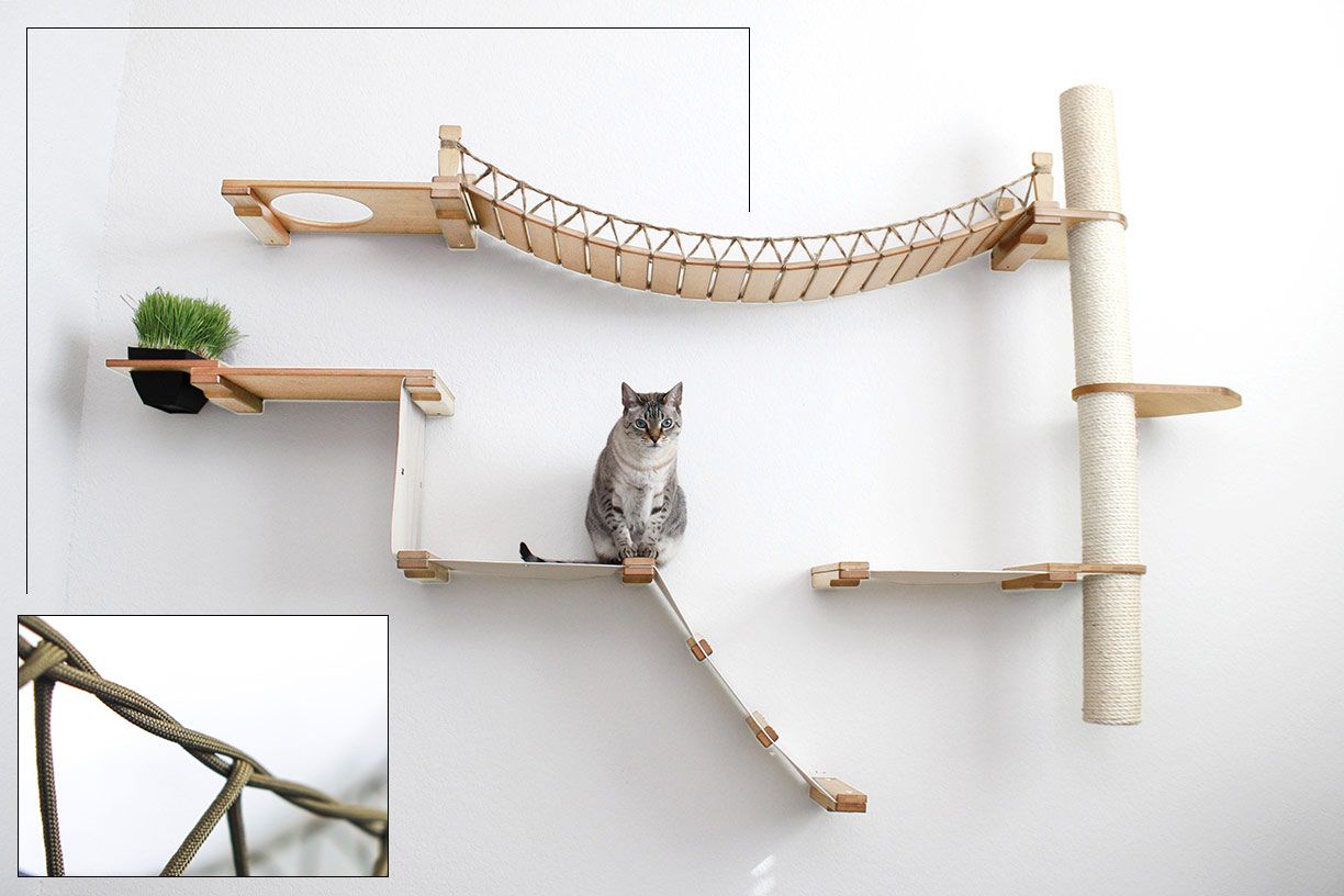 Cat Jungle Gym - Compact Activity System for Active Cats