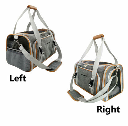 Airline Pet Carrier Soft-Sided Double Expandable (Platinum Series)