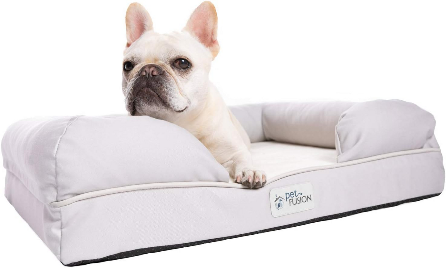 Orthopedic Memory Foam Dog Bed with Bolster Sides