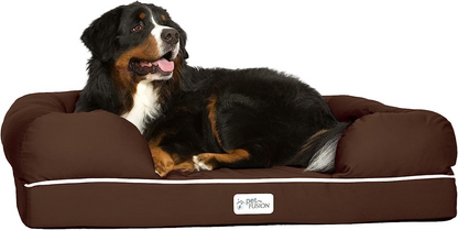 Orthopedic Memory Foam Dog Bed with Bolster Sides
