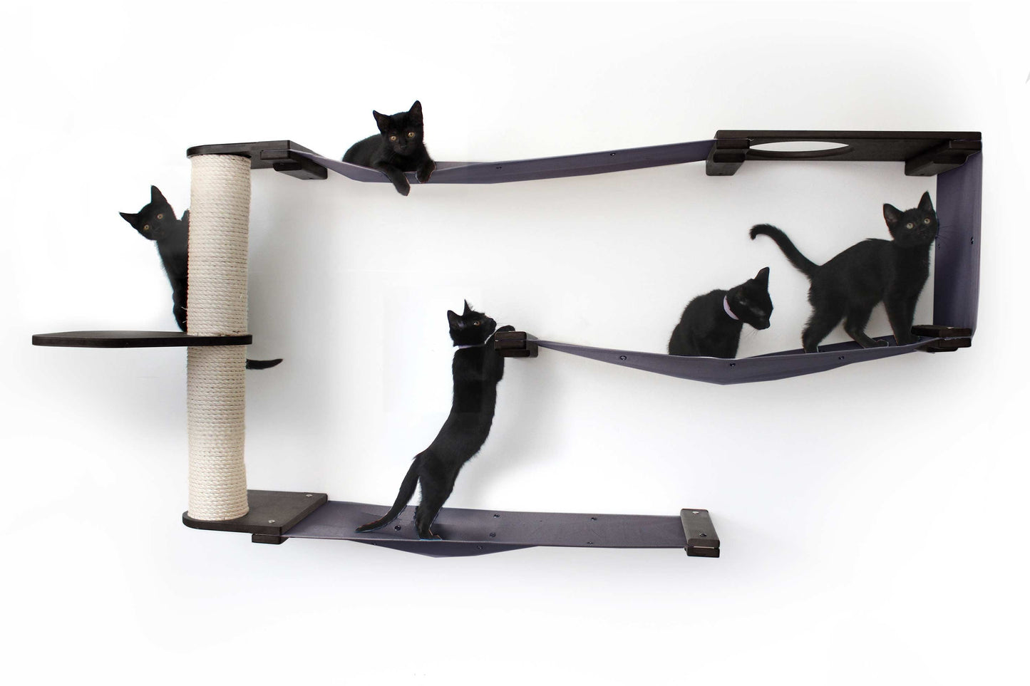Cat Puzzle Wall System - 3-Tier Mental Stimulation Maze