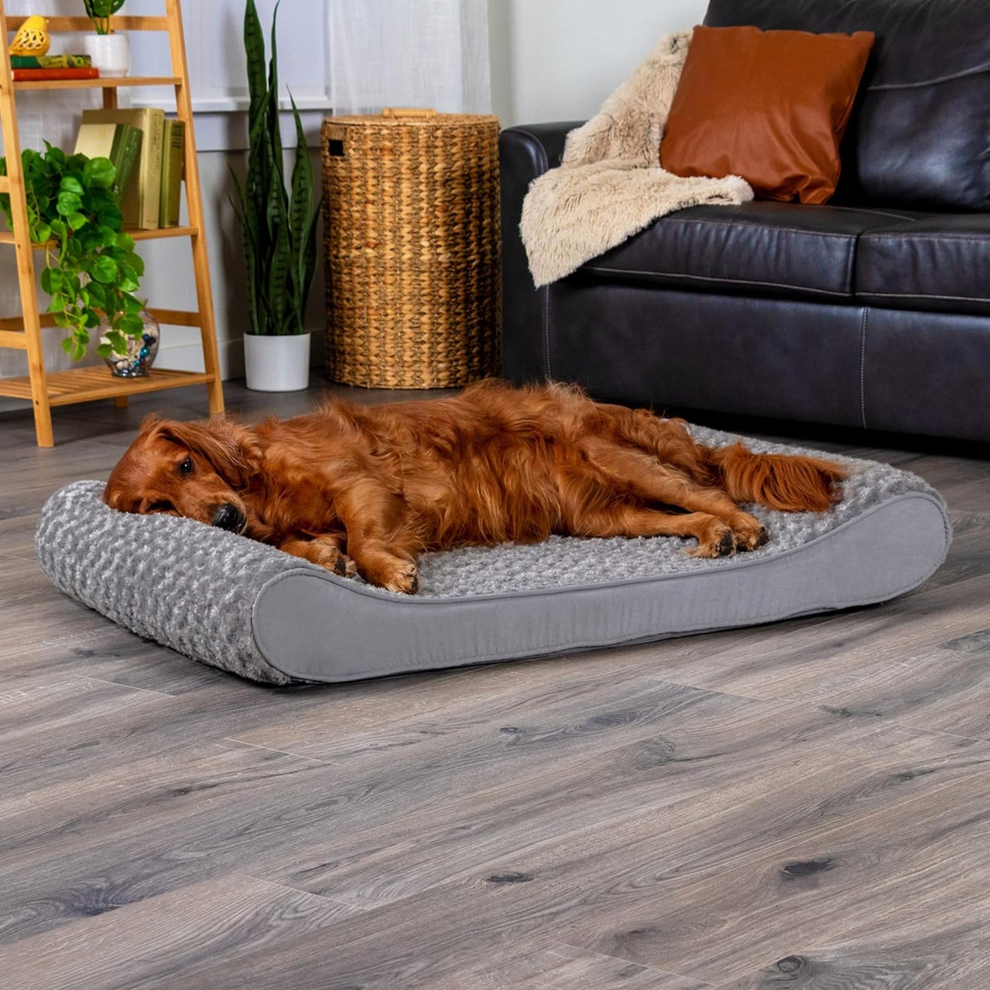 Contoured Orthopedic Dog Bed with Ultra Plush Surface