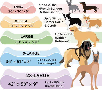 Contoured Orthopedic Dog Bed with Ultra Plush Surface