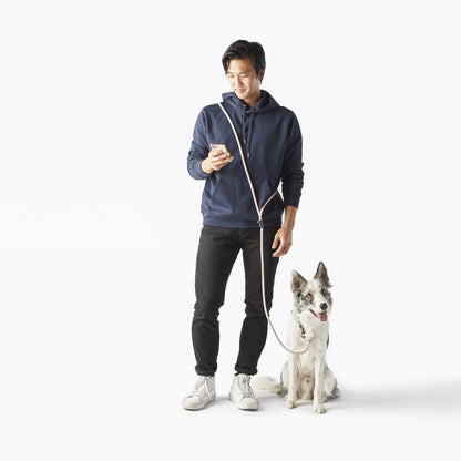 Dog Walking Leash – Hands-Free Slip Collar Style with Convertible Link (Multi-Color)