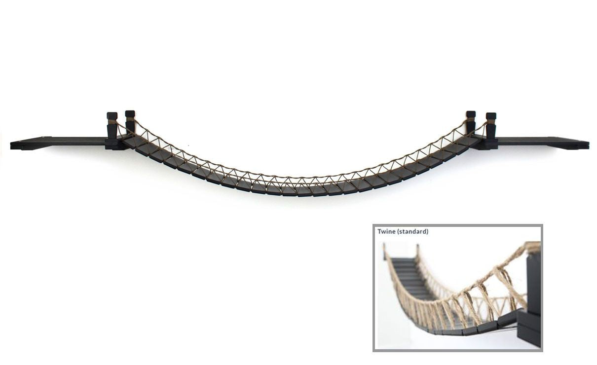 Wall-Mounted Cat Bridge - Flexible Crossing System with Safety Railings