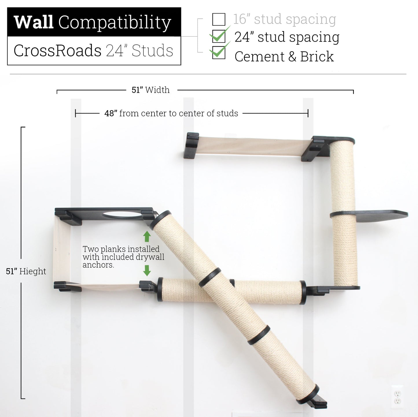 X-Shaped Cat Scratcher - Multi-Angle Climbing System with Ramp Access