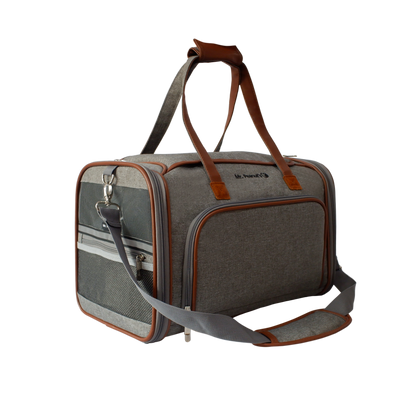 Double Expandable Airline Approved Pet Carrier – Standard Size, Soft-Sided
