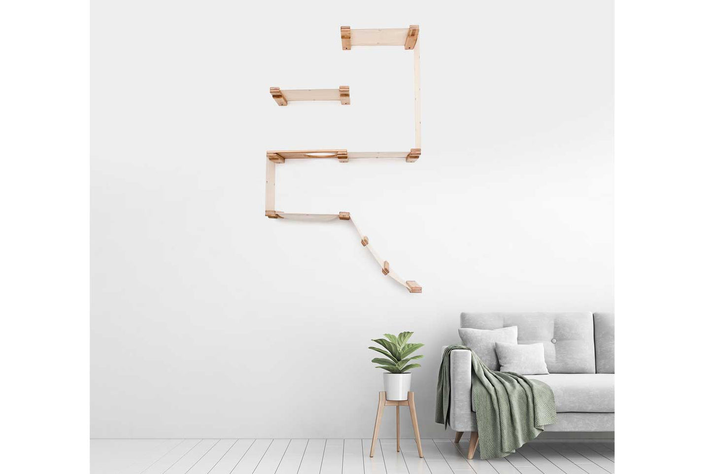 Compact Cat Fort - Vertical Hideaway with Multiple Entry Points