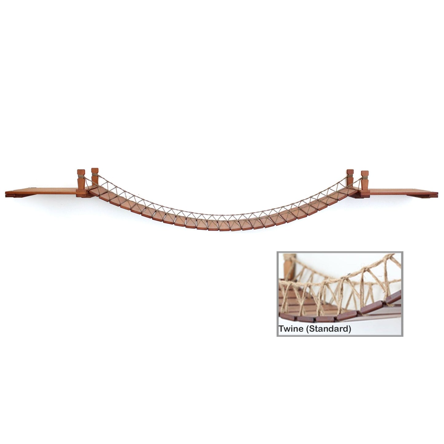 Wall-Mounted Cat Bridge - Flexible Crossing System with Safety Railings