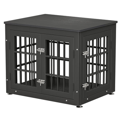 Double Door Dog Crate End Table