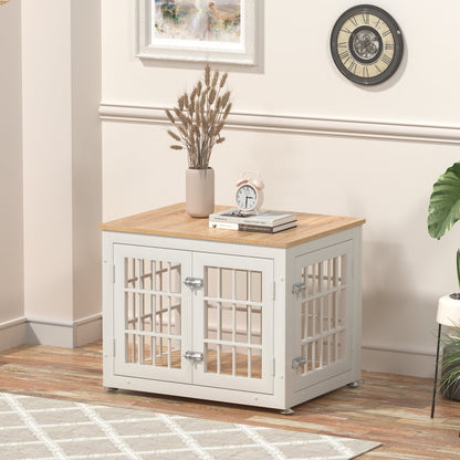 Double Door Dog Crate End Table