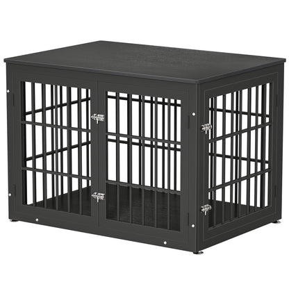 Double Door Dog Crate End Table
