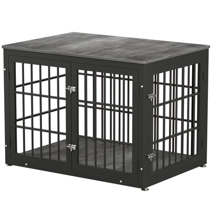Double Door Dog Crate End Table