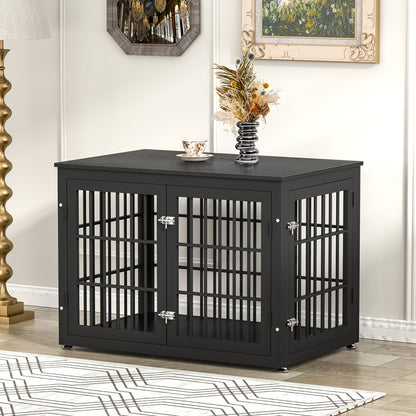 Double Door Dog Crate End Table