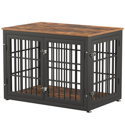 Double Door Dog Crate End Table