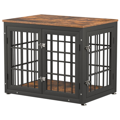 Double Door Dog Crate End Table