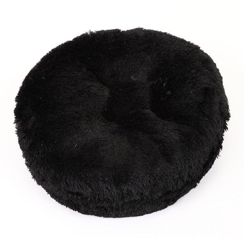 Black Shag Bagel Bed