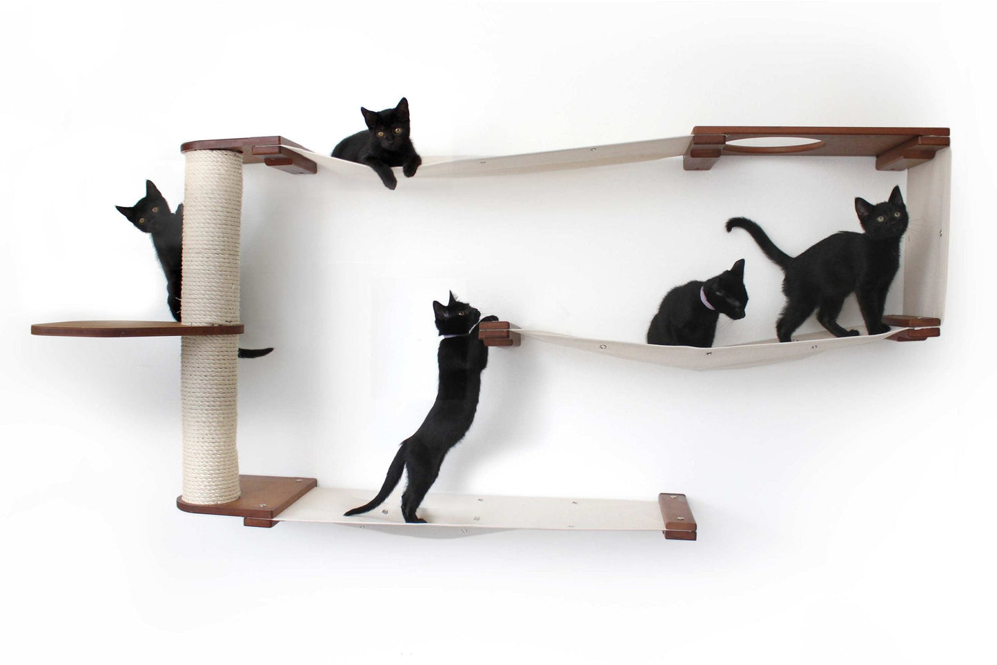 Cat Puzzle Wall System - 3-Tier Mental Stimulation Maze