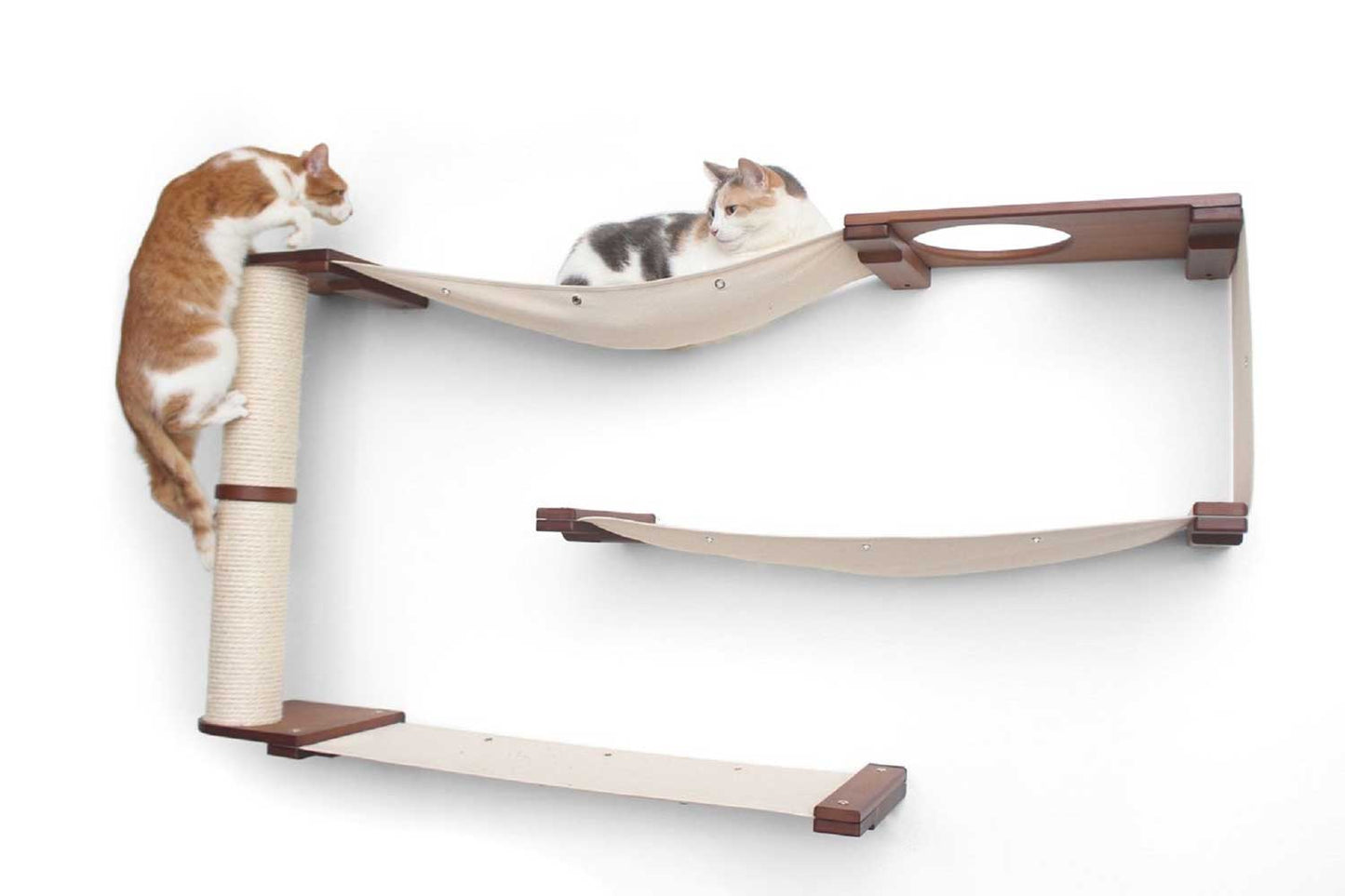 Cat Puzzle Wall System - 3-Tier Mental Stimulation Maze