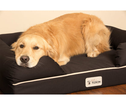 Orthopedic Memory Foam Dog Bed with Bolster Sides